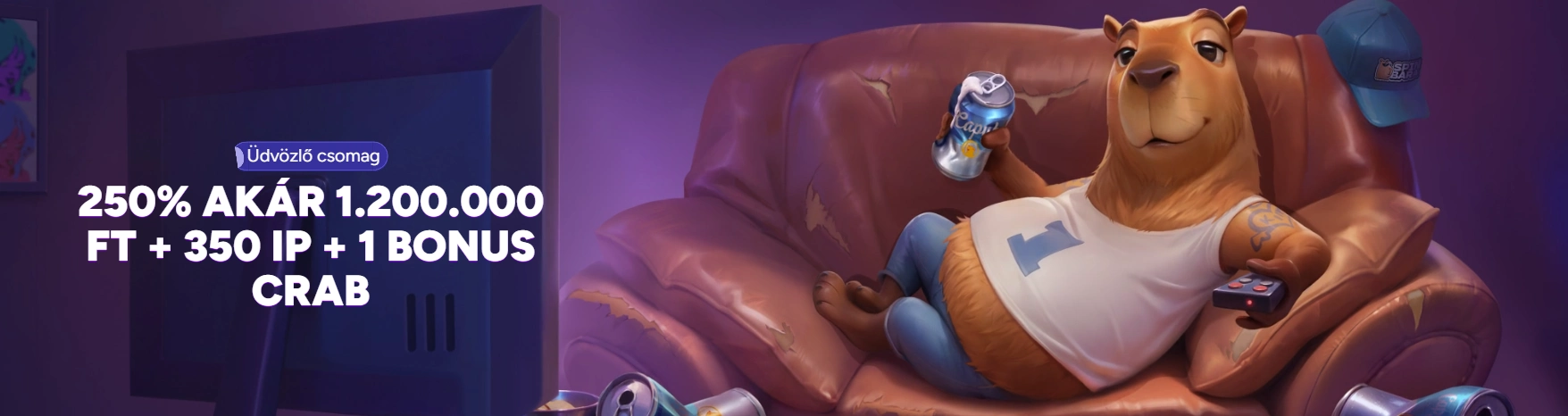 Spinbara kaszinó kezdőoldali előnézet játékokkal és bónusz bannerekkel